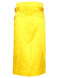 Dries Van Noten Women Seachy Cotton Satin Skirt