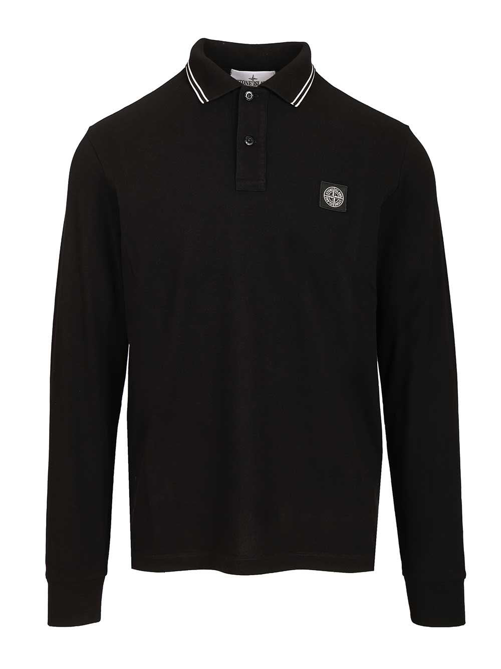 Stone Island Stone Island Men Long-Sleeved Polo Shirt
