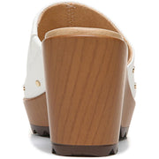 Wake Up Womens Faux Leather Slip On Clogs