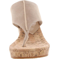 Womens Snake Print Wedge Sandals