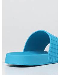 Bottega Veneta Pool Slides Rubber Casual Slides Men Turquoise Sandals
