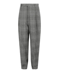 Gucci Mens Tapered-Leg Plaid Trousers