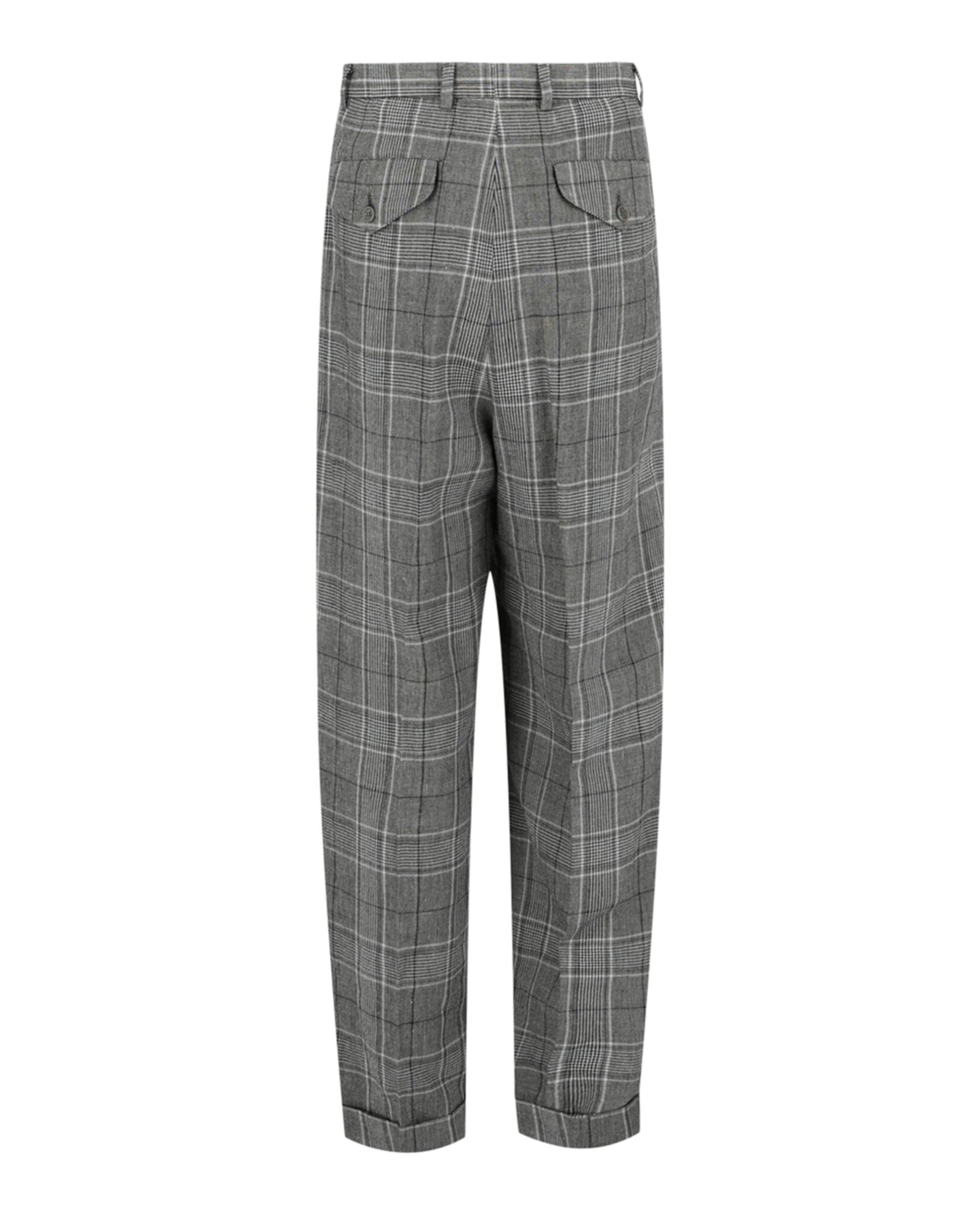 Gucci Mens Tapered-Leg Plaid Trousers – Bluefly