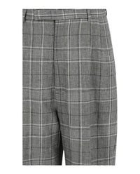 Gucci Mens Tapered-Leg Plaid Trousers