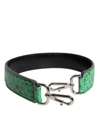 Dolce & Gabbana Dolce & Gabbana Black Green Exotic Leather Bag Shoulder Women's Strap