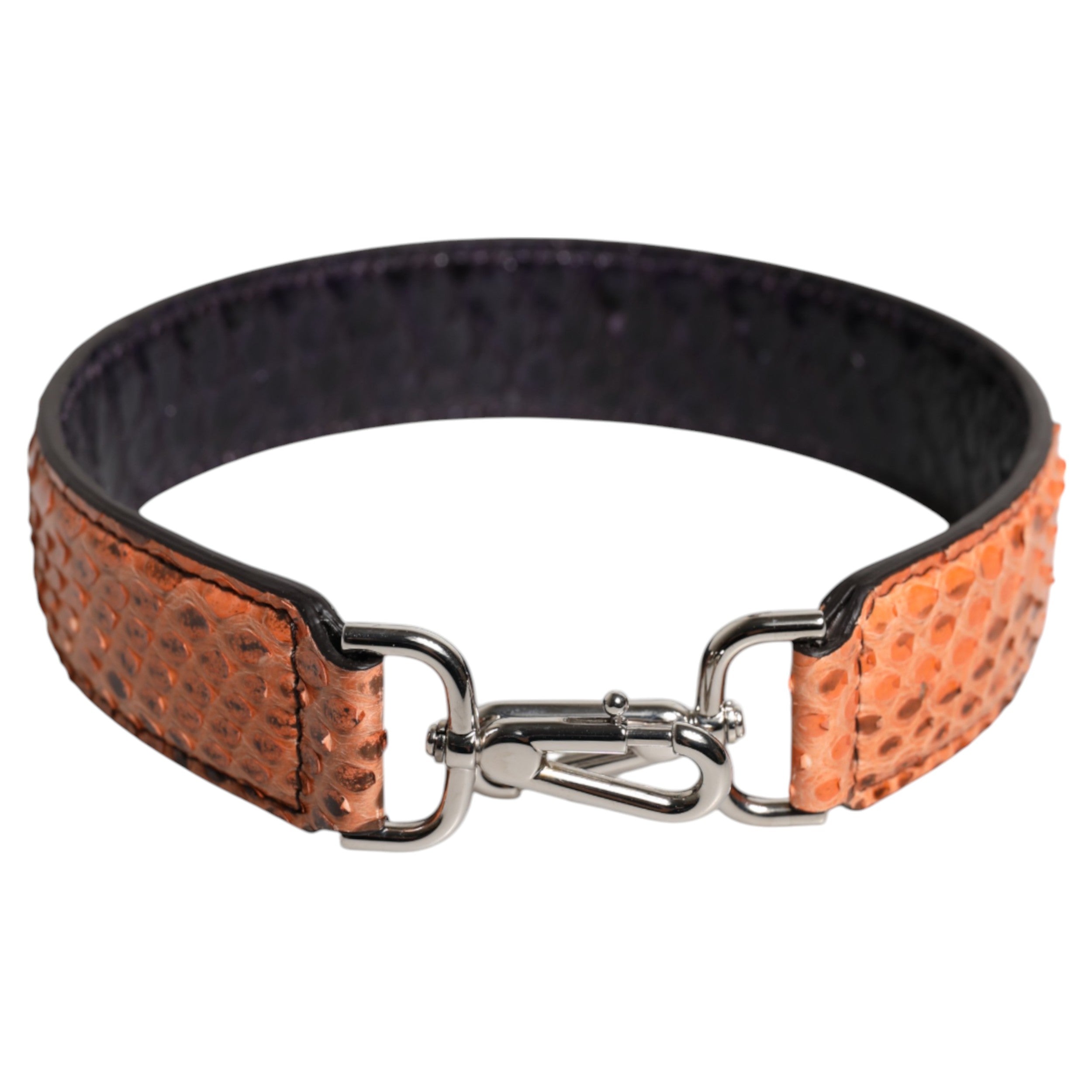 Dolce & Gabbana Dolce & Gabbana Black Beige Exotic Leather Bag Shoulder Women's Strap