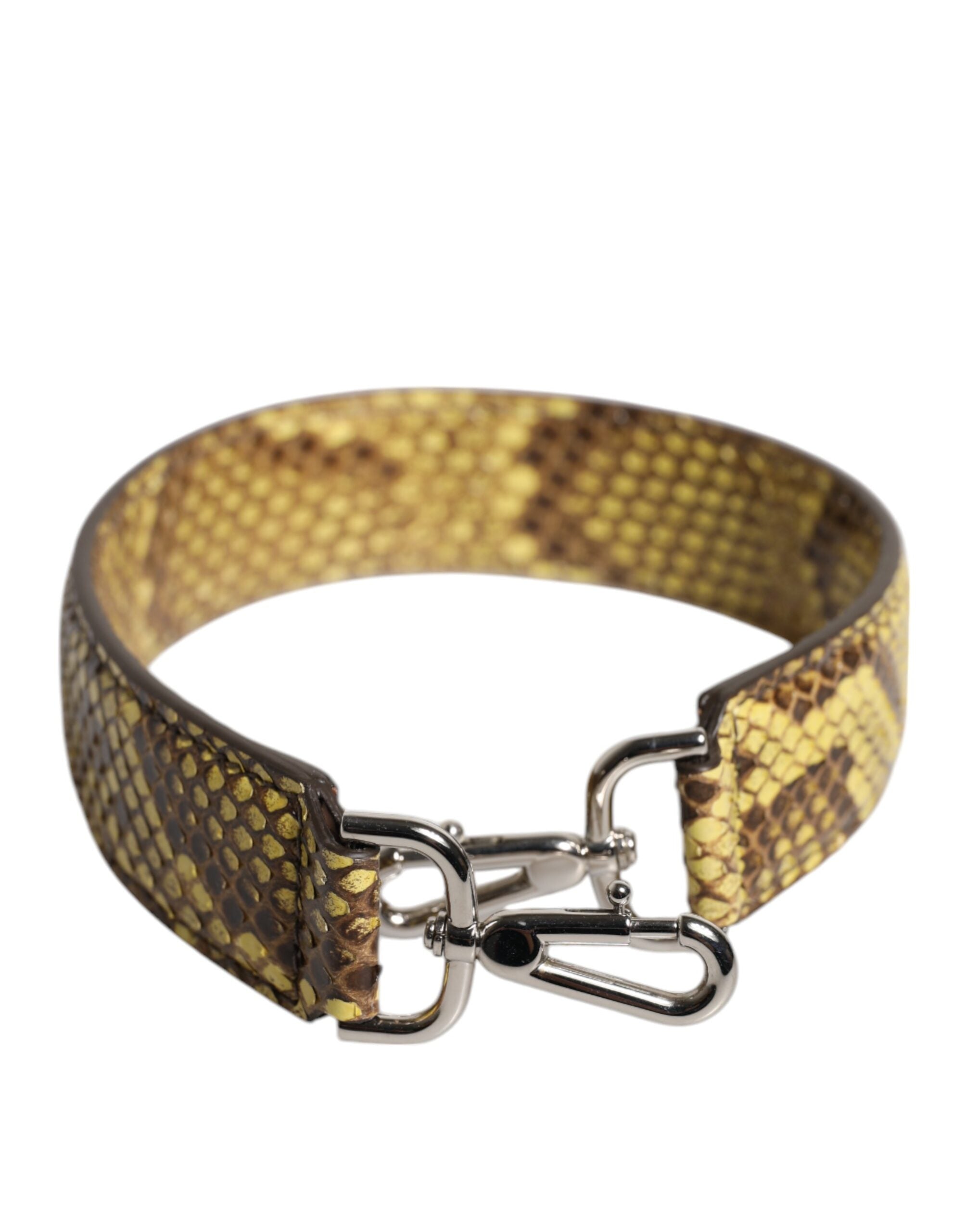 Dolce & Gabbana Dolce & Gabbana Yellow Exotic Leather Bag Shoulder Women's Strap