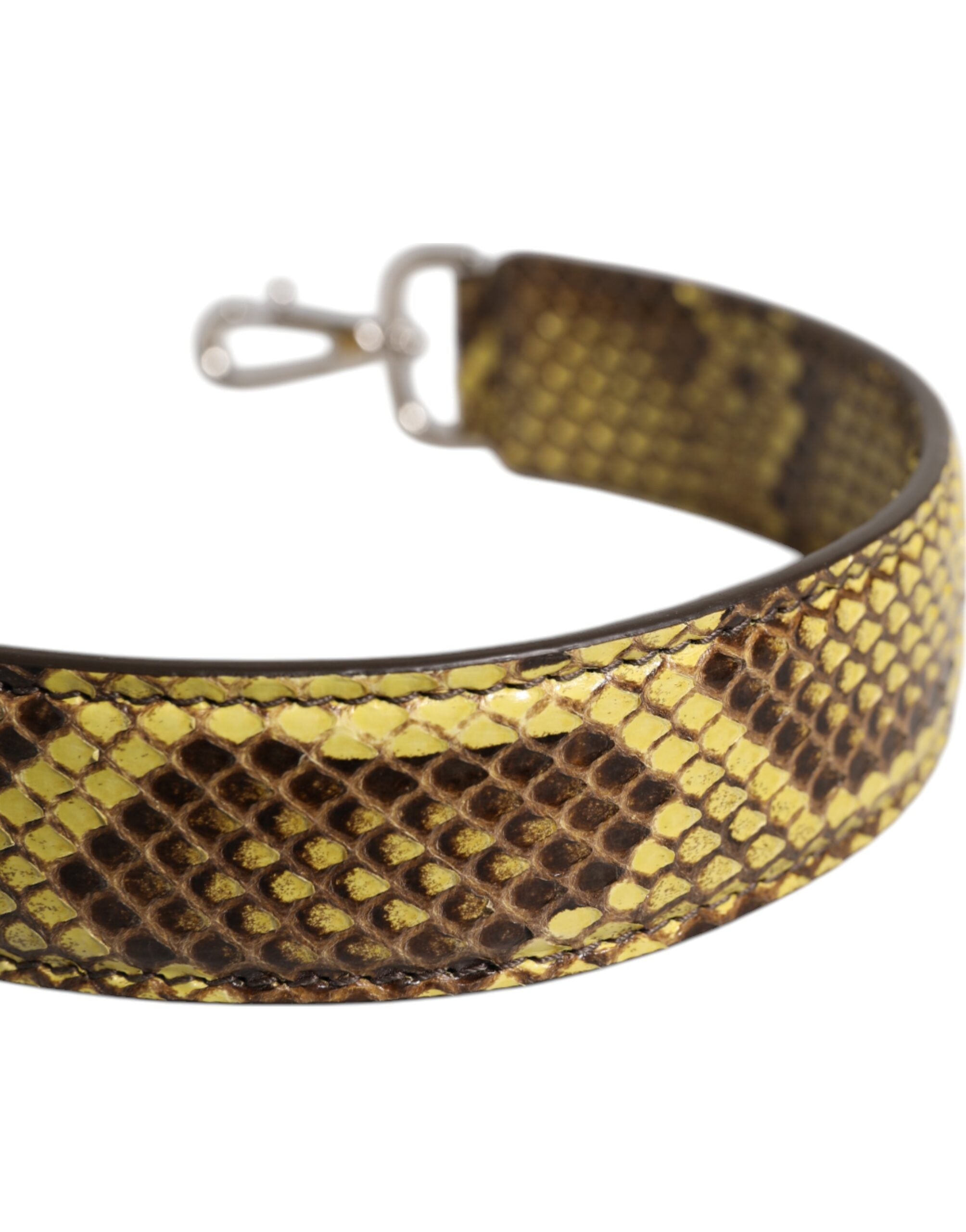 Dolce & Gabbana Dolce & Gabbana Yellow Exotic Leather Bag Shoulder Women's Strap