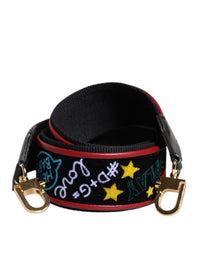 Dolce & Gabbana Dolce & Gabbana Black Cotton Printed Bag Shoulder Women's Strap