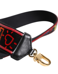 Dolce & Gabbana Dolce & Gabbana Black Cotton Printed Bag Shoulder Women's Strap