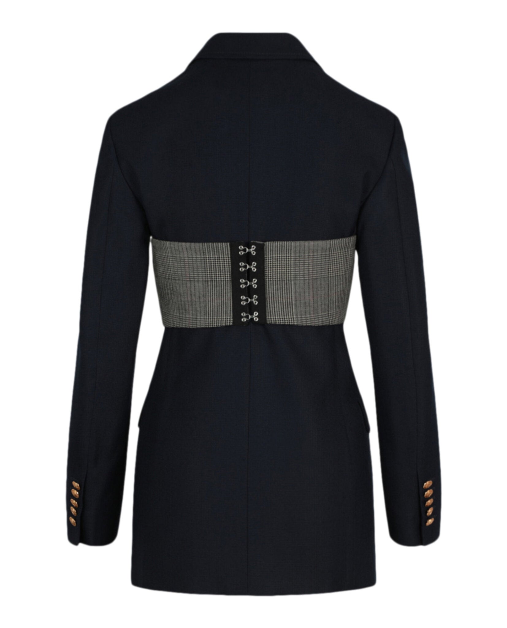 Gucci Womens Double Breasted Corset Blazer