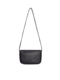 Bottega Veneta Men Woven Lambskin Messenger Bag