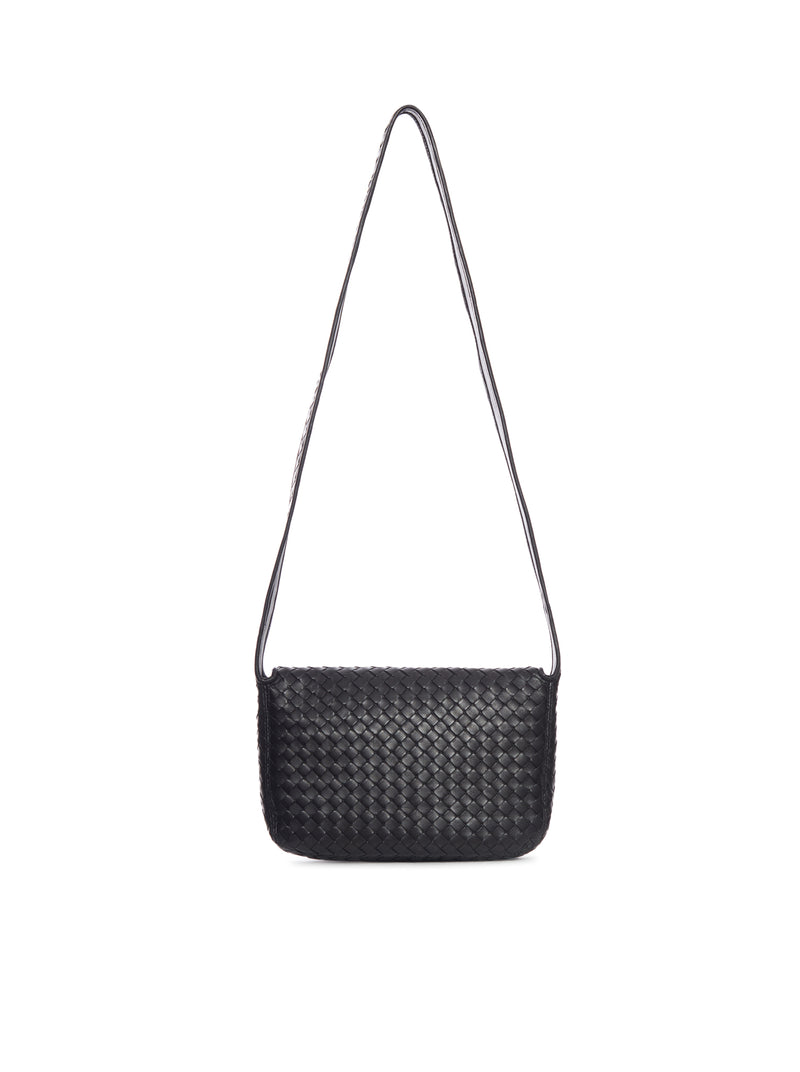 Bottega Veneta Men Woven Lambskin Messenger Bag