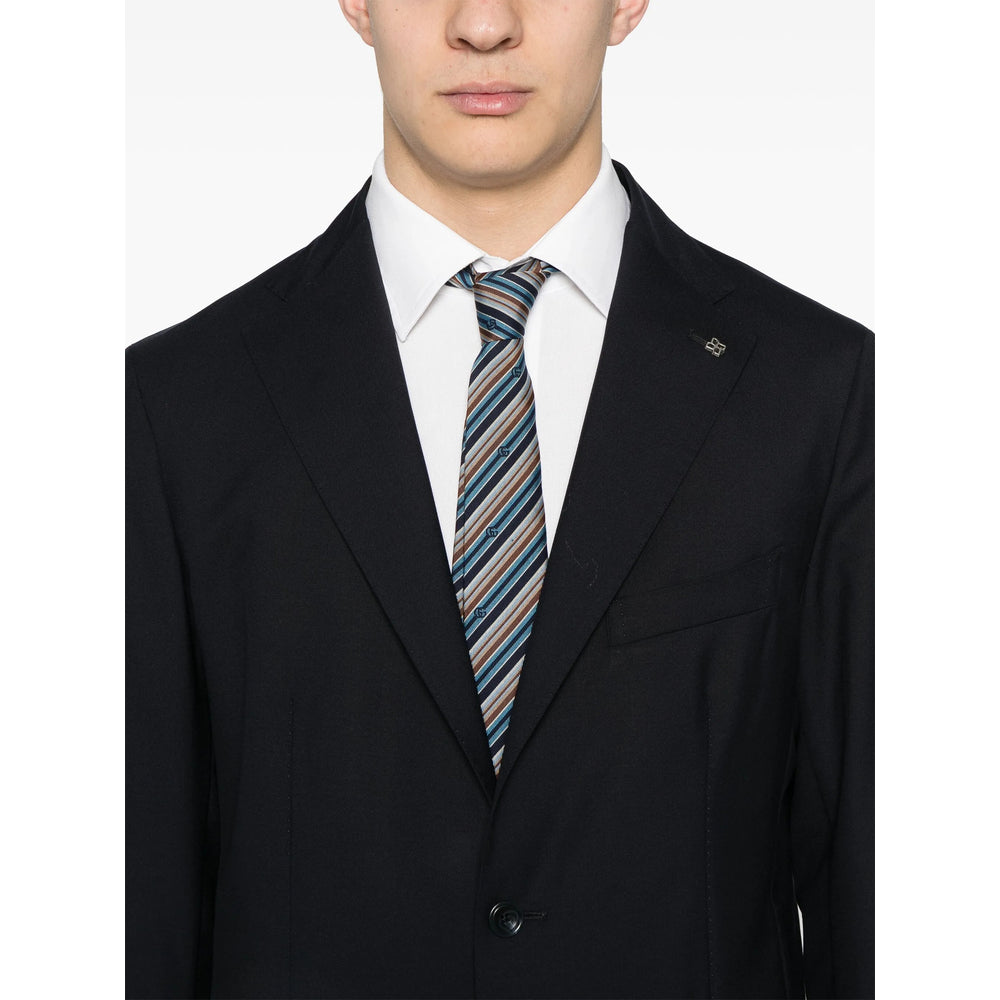 Tagliatore Blue Suits - Single Breasted Suits Men