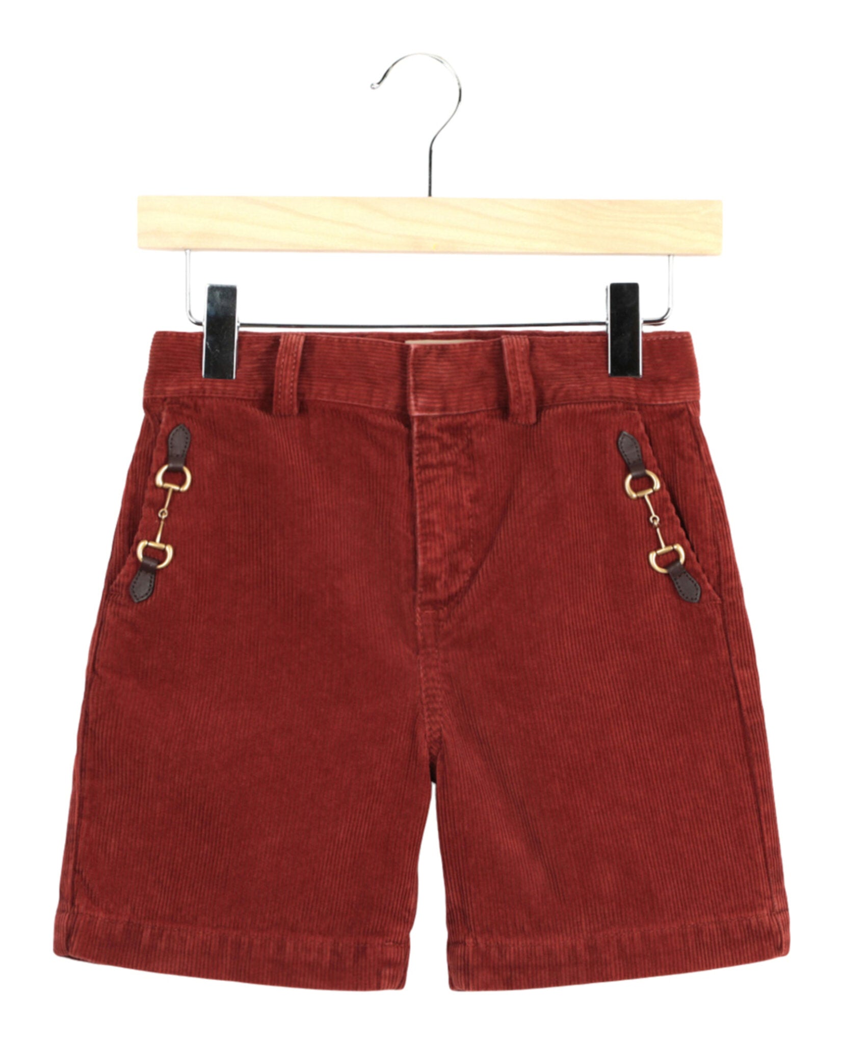 Gucci Unisex-Child Horsebit Corduroy Shorts