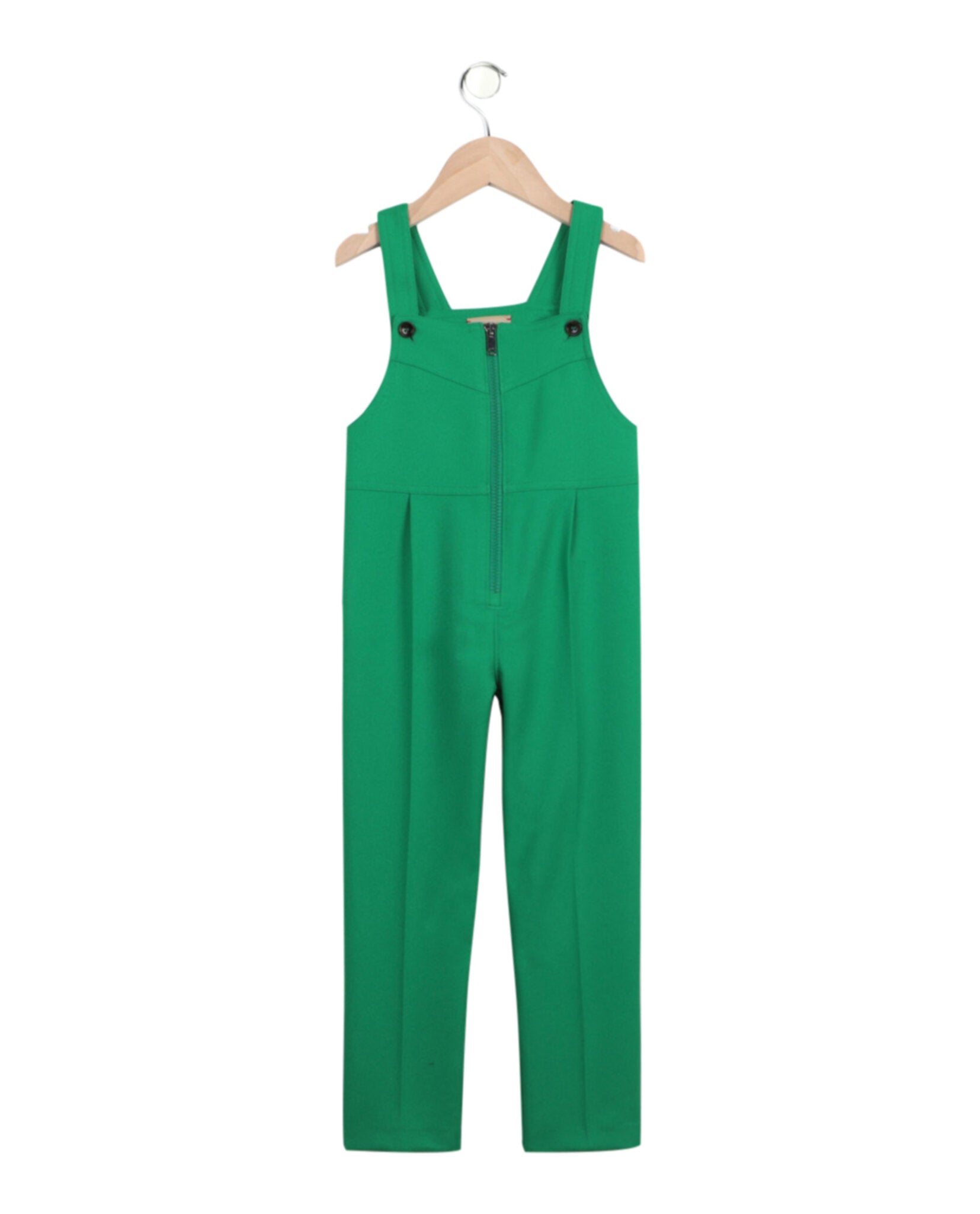 Gucci Unisex-Child Zip Up Sleeveless Overalls Green