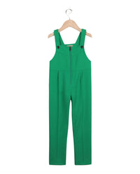 Gucci Unisex-Child Zip Up Sleeveless Overalls Green