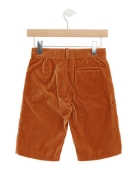 Gucci Boys Pleated Velvet Shorts