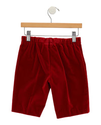Gucci Boys Cotton Velvet Shorts