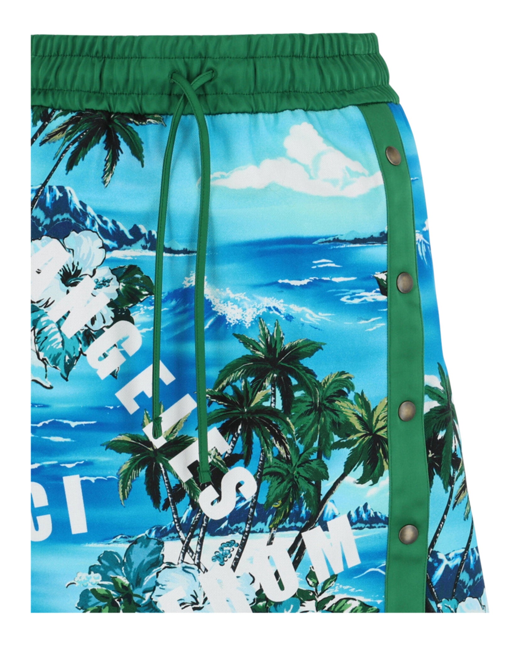 Gucci Womens Hawaiian Printed Knee-Length Skirt