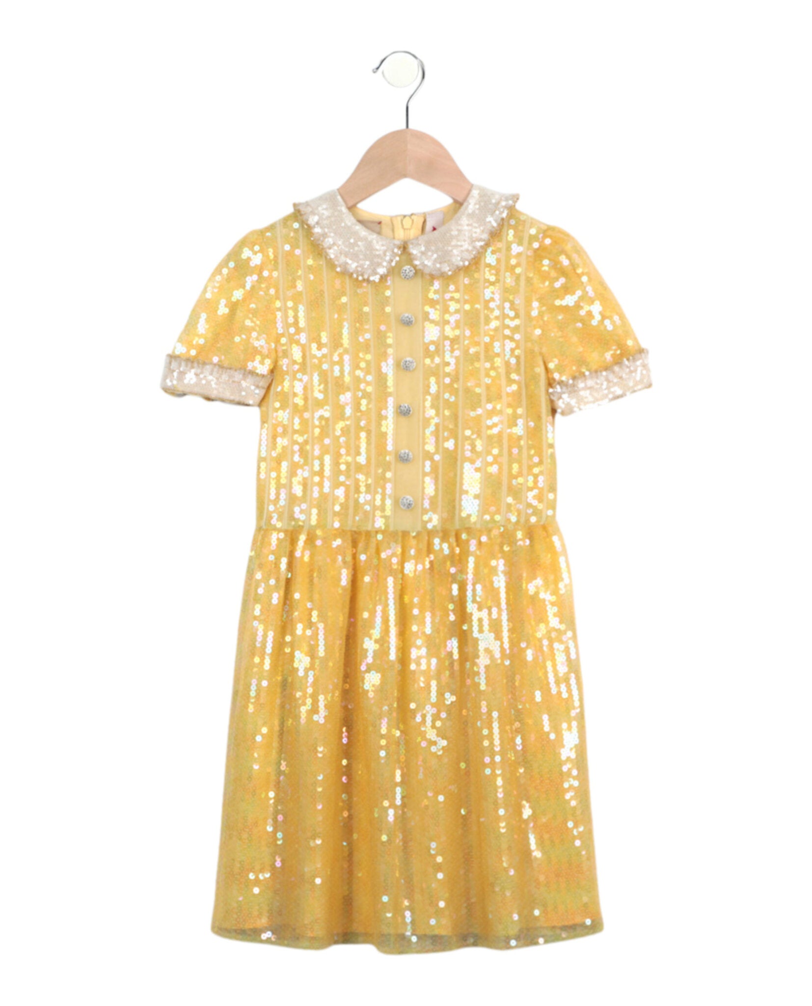 Gucci Girls Short Sleeve Sequined Dress