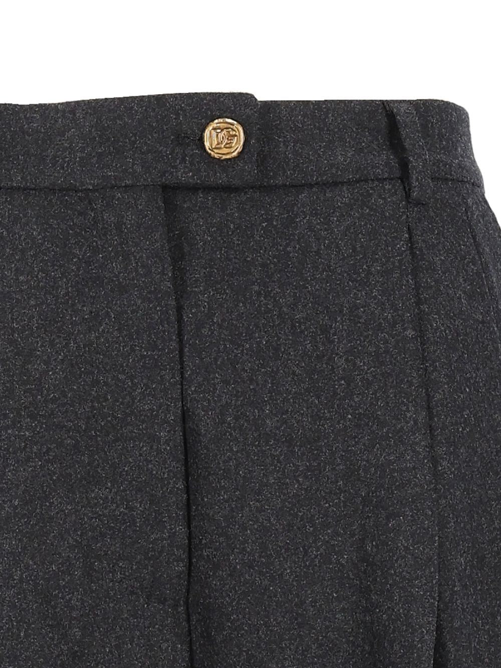Dolce & Gabbana Women Wool Flannel Trousers