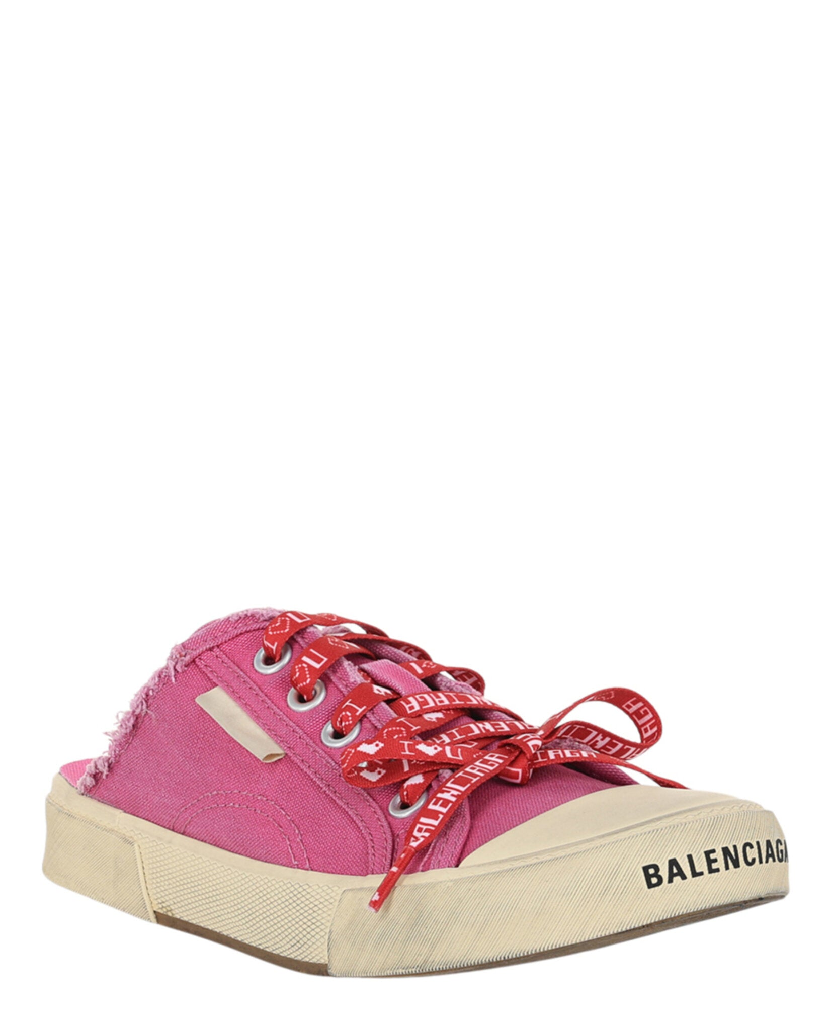 Balenciaga Womens Paris Distressed Mule Sneakers