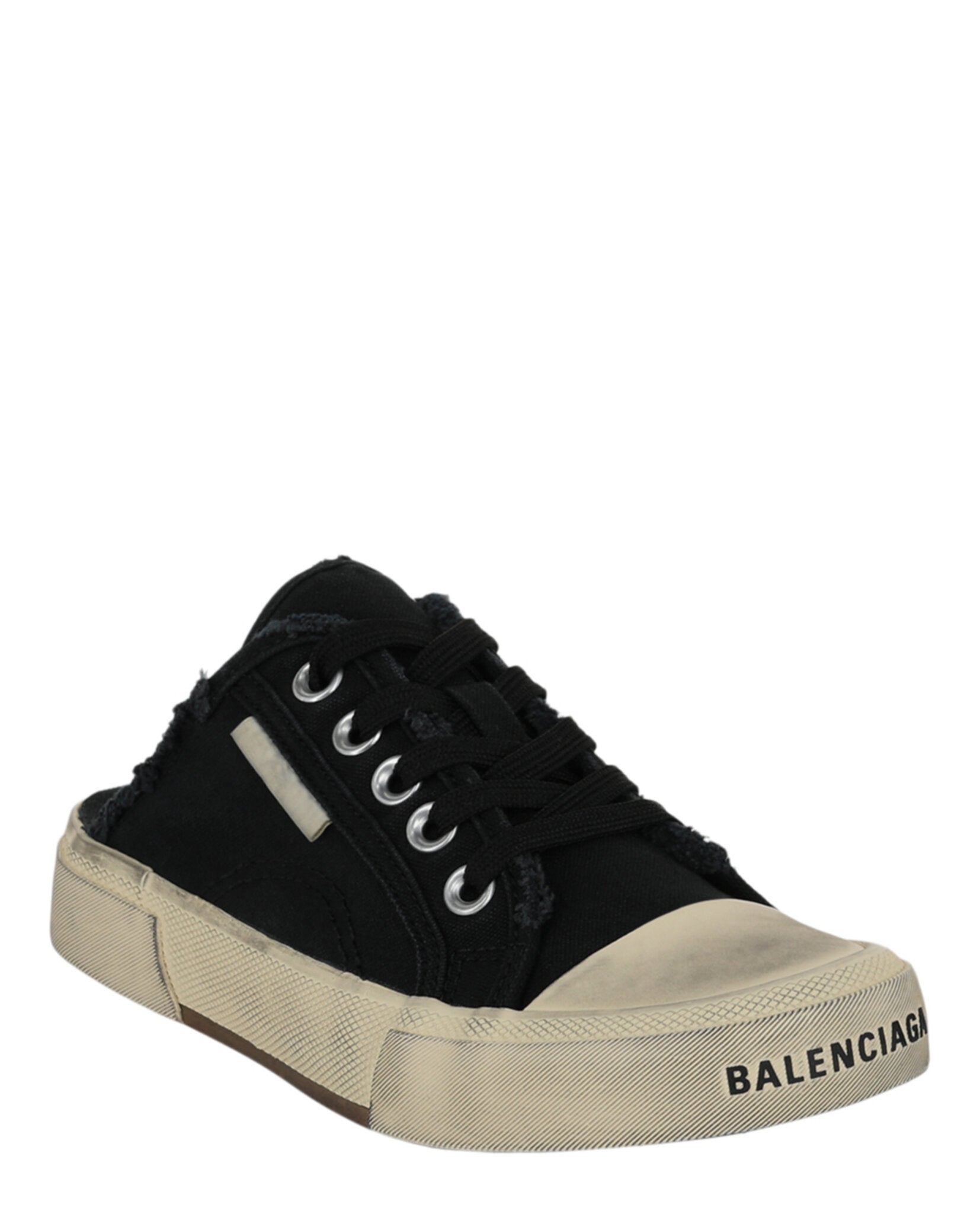 Balenciaga Womens Paris Distressed Mule Sneakers