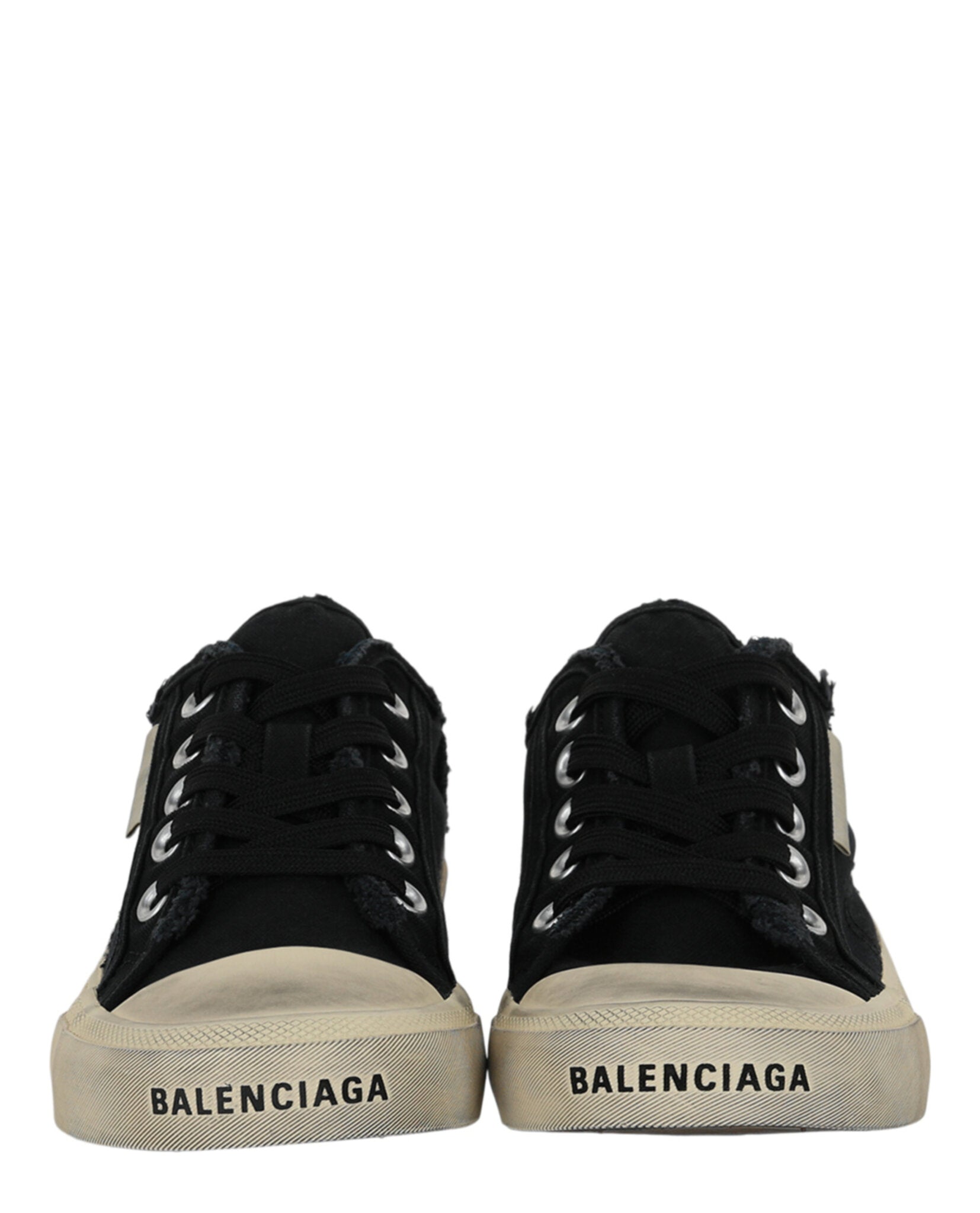 Balenciaga Womens Paris Distressed Mule Sneakers