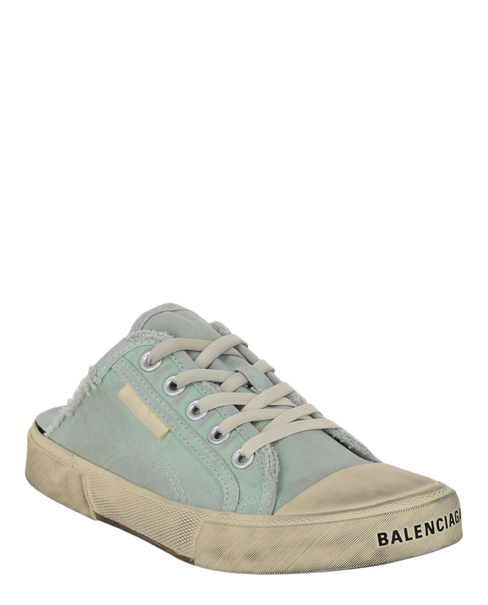 Balenciaga Womens Paris Distressed Mule Sneakers