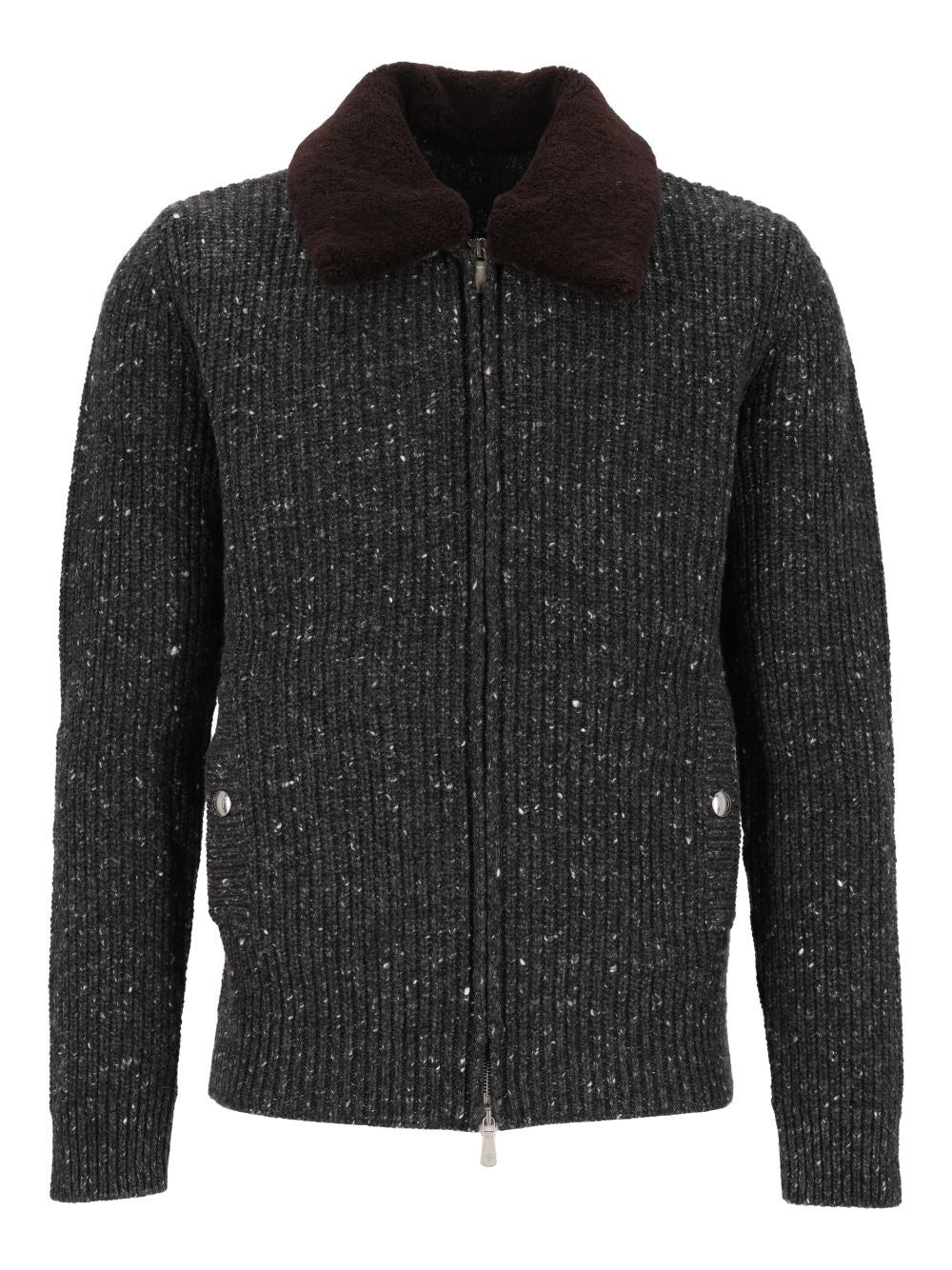 Eleventy Eleventy Men Wool And Cashmere Knit Jacket