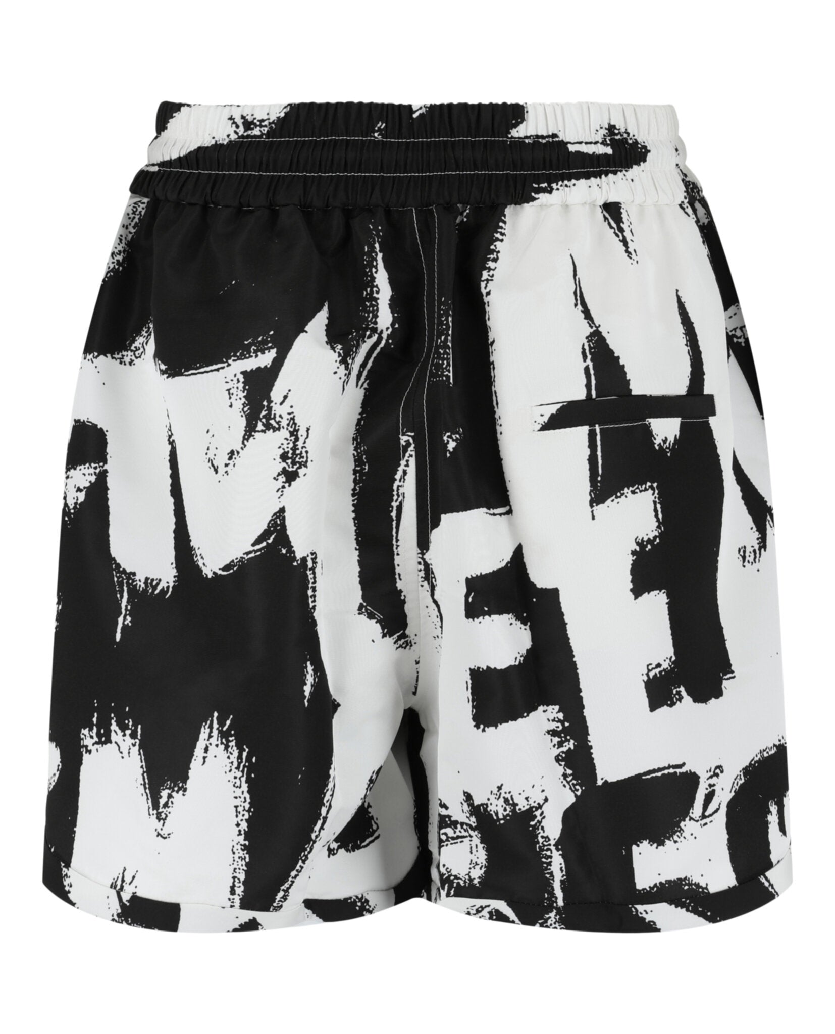 Alexander McQueen Womens Graffiti Print Shorts