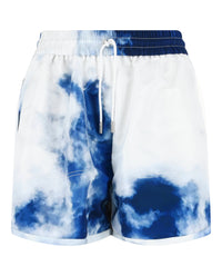 Alexander McQueen Womens Sky Print Dolphin Shorts