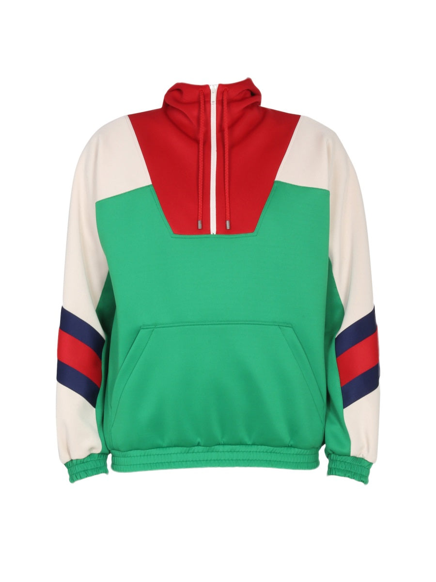 Gucci Men Lightweight Neoprene Zippered Jacket