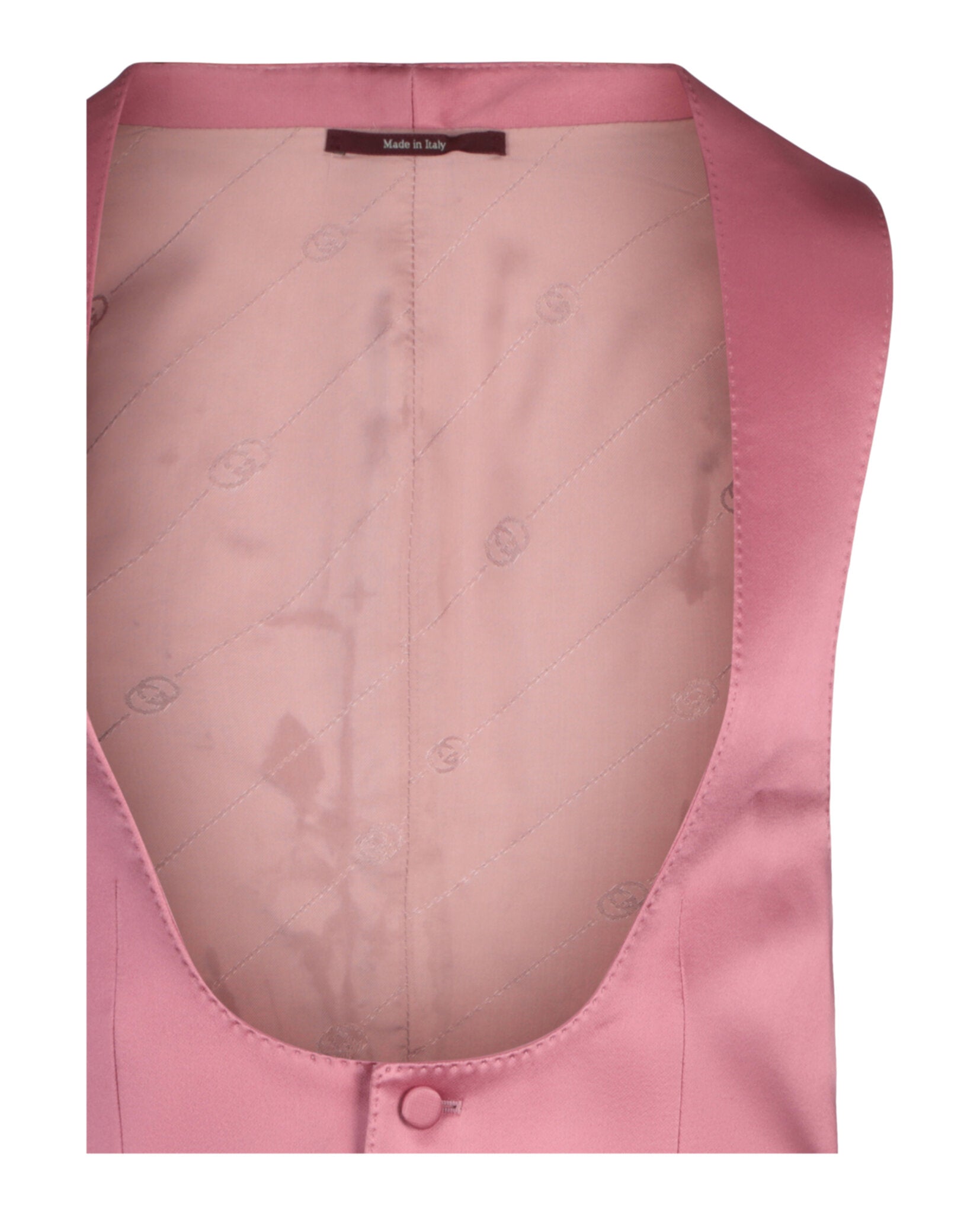 Gucci Mens Button-Up Satin Vest