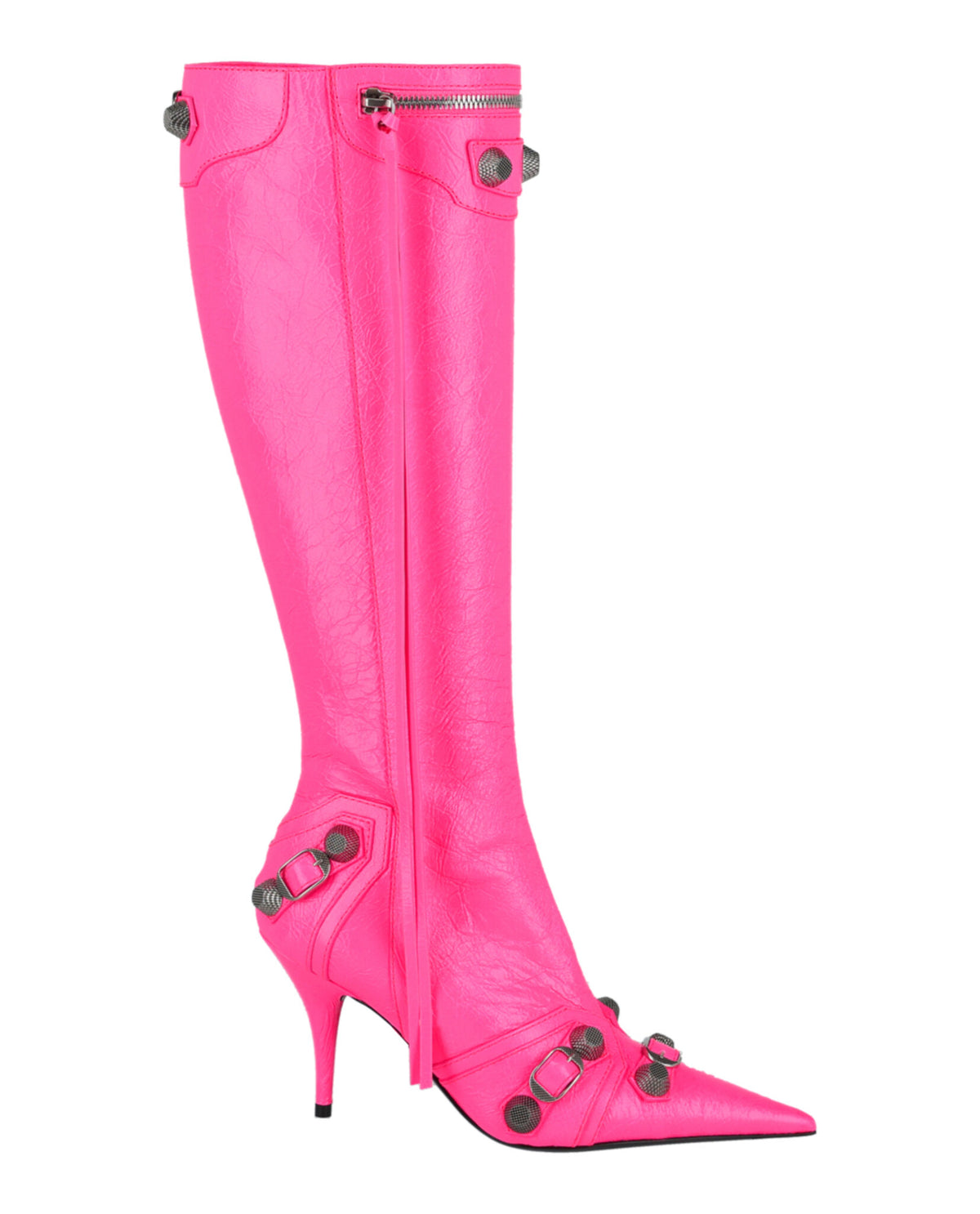 Balenciaga Womens Le Cagole Knee-High Boots