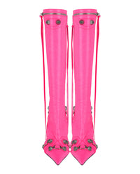 Balenciaga Womens Le Cagole Knee-High Boots