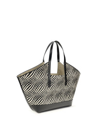 MARNI Marni Women Raffia Effect Fabric Tote Bag