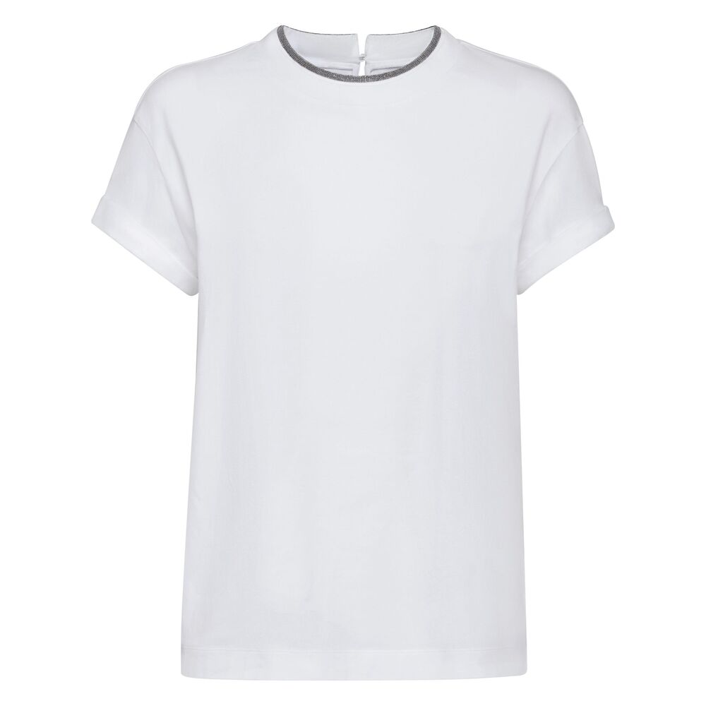 Brunello Cucinelli Brunello Cucinelli White Tops - T-Shirts & Jerseys Women