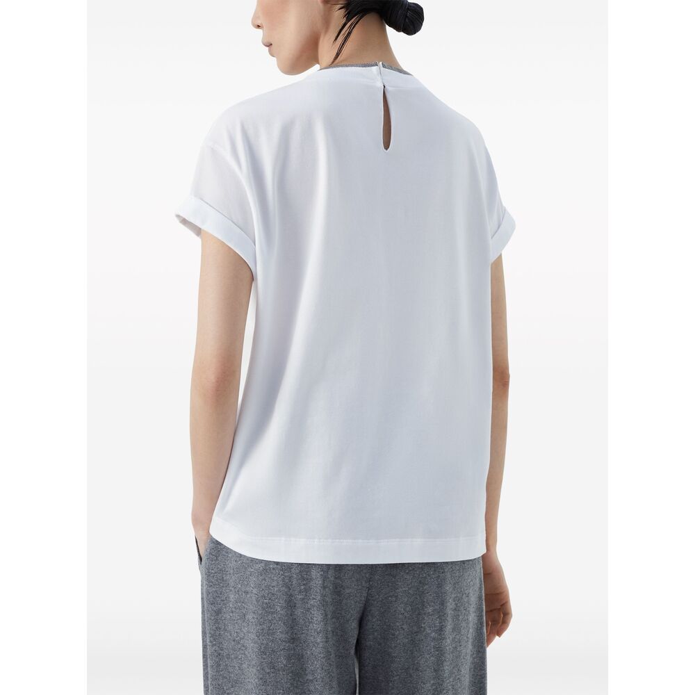 Brunello Cucinelli Brunello Cucinelli White Tops - T-Shirts & Jerseys Women