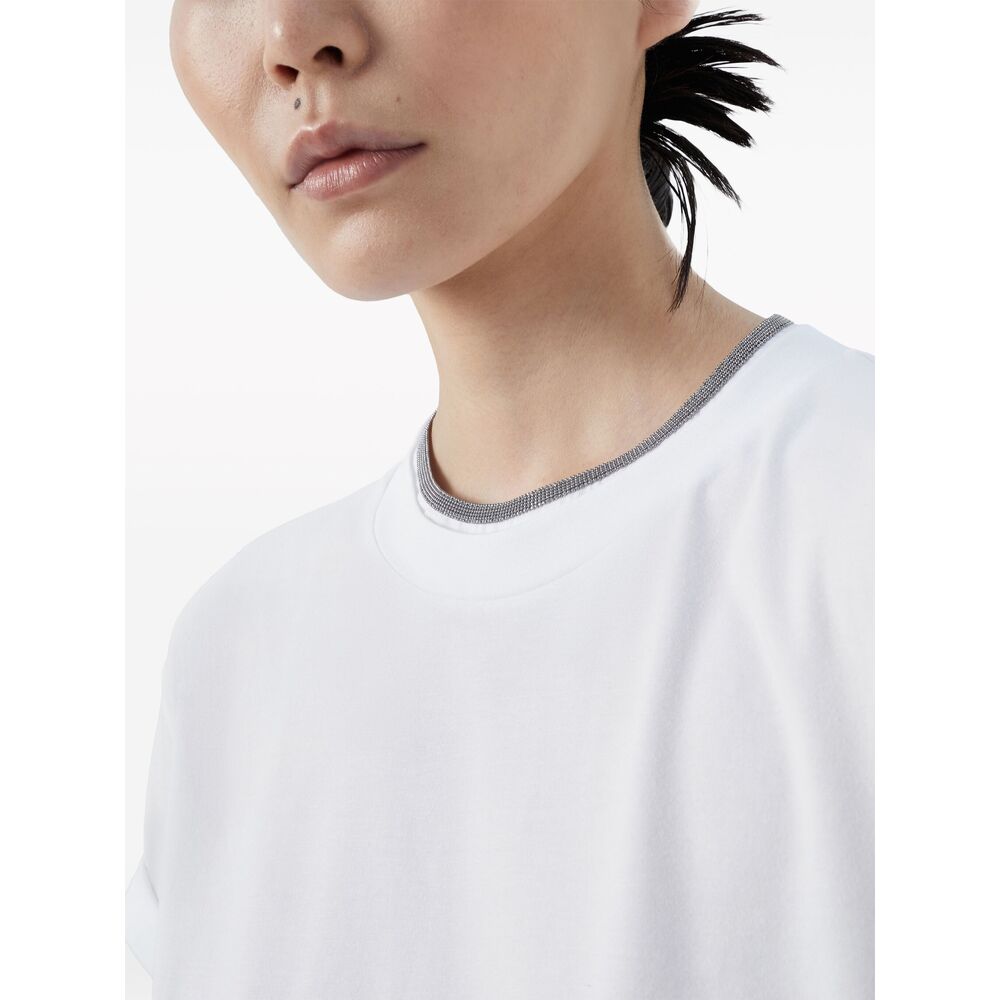 Brunello Cucinelli Brunello Cucinelli White Tops - T-Shirts & Jerseys Women