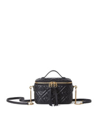 Fendi Women Fendi Vanity Mini Bag In Black Nappa With Ff Motif