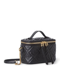 Fendi Women Fendi Vanity Mini Bag In Black Nappa With Ff Motif