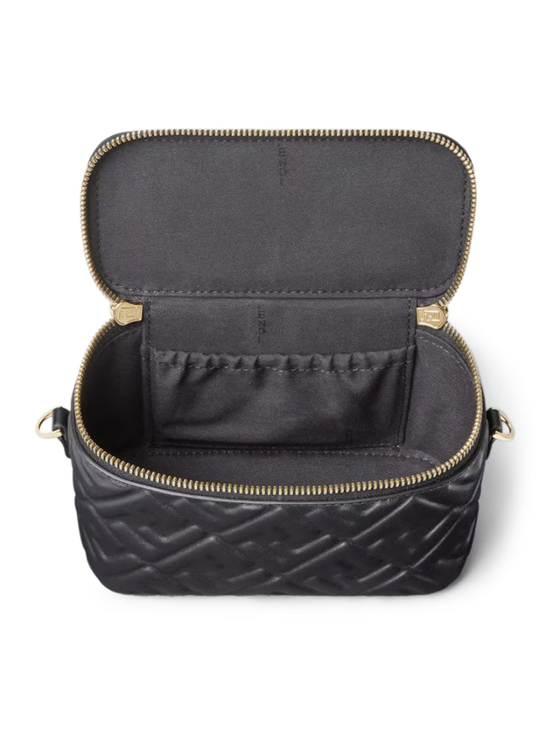 Fendi Women Fendi Vanity Mini Bag In Black Nappa With Ff Motif