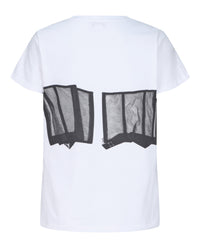 Alexander McQueen Womens Lace Corset T-Shirt