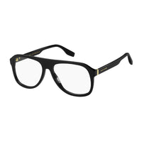 Marc Jacobs Eyeglasses Aviator Full Rim, Black Frame and Clear Demo Lenses Lens MARC641080700
