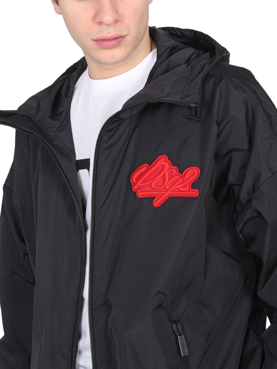 Dsquared2 Men Jacket With Logo Patch