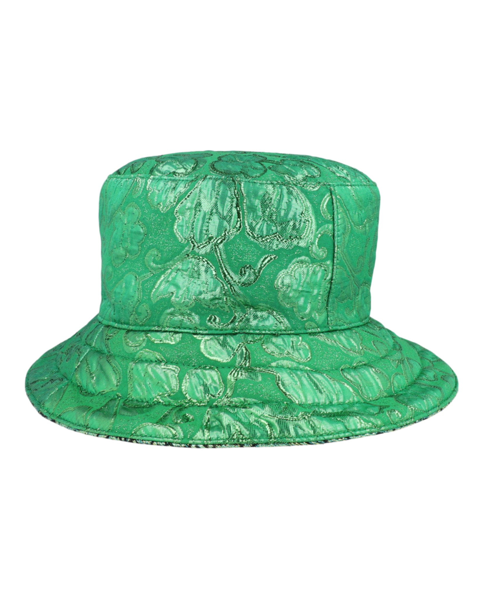 Gucci Womens Metallic GG Bucket Hat