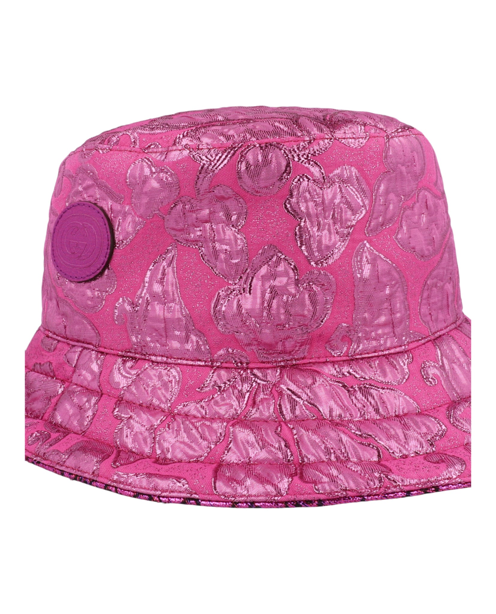 Gucci Womens Metallic GG Bucket Hat