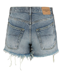 Balenciaga Balenciaga Womens Trompe L'Oeil Denim Mini Skort